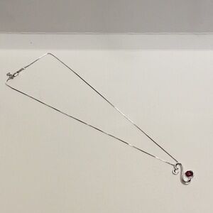 Jane Saymour open hear necklace with Birth stone